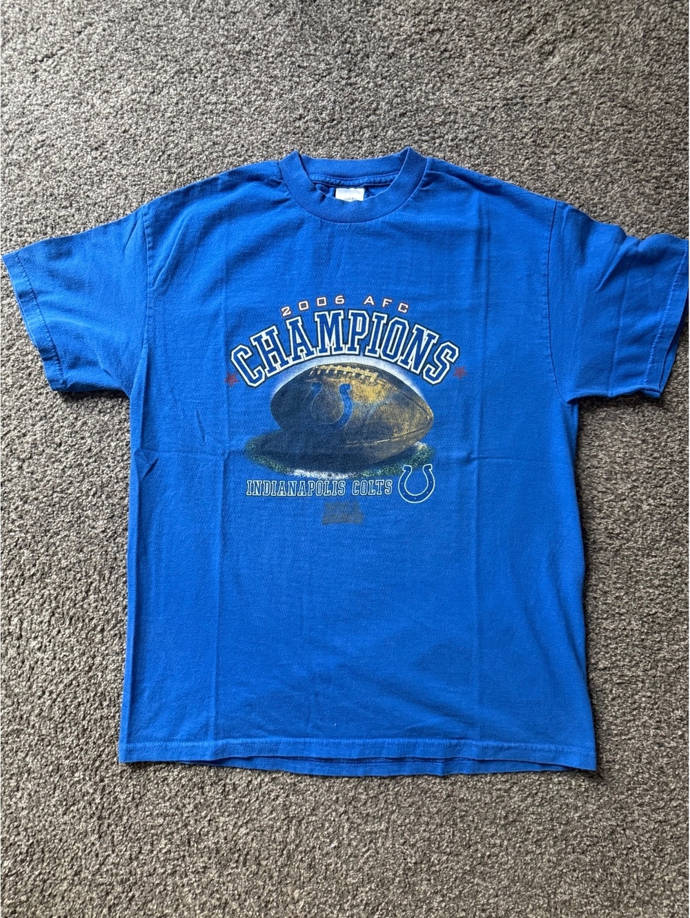 Vntg Indianapolis Colts 2006 AFC Champion|Tag Lrg/Fit Small